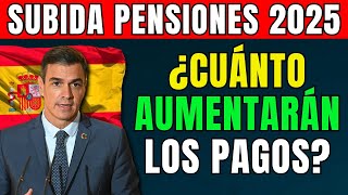 🟢SUBIDA PENSIONES 2025 TODOS LOS CAMBIOS E INNOVACIONES PARA LOS PENSIONISTAS ESPAÑOLES ✅ [upl. by Cutcliffe766]