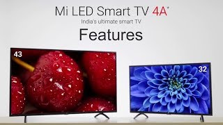 Mi TV 4A 32quot 43quot Smart LED TV Features [upl. by Cockburn901]