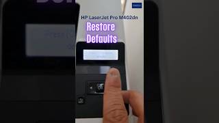 Restore Default Settings HP LaserJet Pro M402dn shorts youtubeshorts hdamstech hp [upl. by Martin]