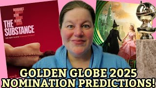 GOLDEN GLOBE NOMINATION PREDICTIONS 2025 [upl. by Gunner]