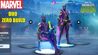 Black Panther Shuri Duo  Fortnite C5S4 Gameplay  Zero Build Duos [upl. by Kaz349]