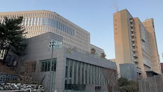 Seoul KOREA  ChungAng University near the Han River Hyosajeong with a nice view of the Han River [upl. by Ullyot]