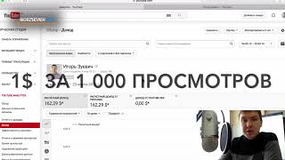 Сколько платят за 1000 просмотров на youtube реальный заработок на ютубе HD [upl. by Nnanerak]