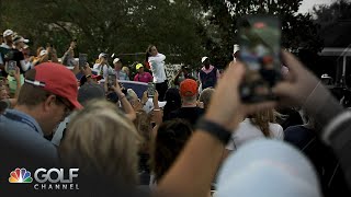 Caitlin Clark saves par with nice pitch long putt at The Annika proam  Golf Channel [upl. by Fadiman]