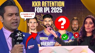 IPL 2025  Aakash Chopra Revealed KKR Going To Retained These Players Before IPL Mega Auction 2025 [upl. by Elad]