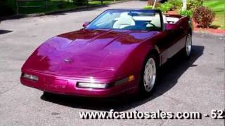 1995 Chevy Corvette Convertible 2Dr 57L V8 Only 28K Miles  wwwfcautosalescom [upl. by Aihseuqram]