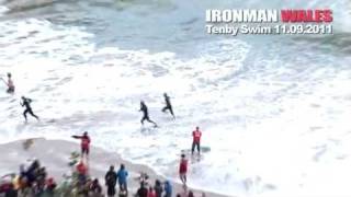 Ironman Wales 38K Tenby Swim  THE BEST BITS [upl. by Vedette191]