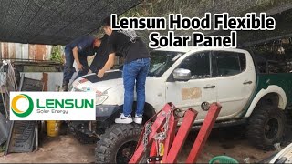 今天安装Lensun Hood Flexible Solar Panel太阳能板 [upl. by Balac706]