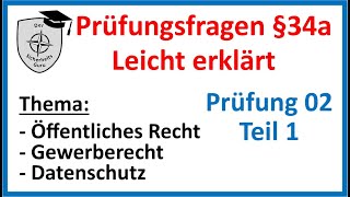 SKP 02Teil1 SACHKUNDE §34a GewO PRÜFUNGSFRAGEN einfach erklärt Vorbereitung auf die SACHKUNDEPRÜFUNG [upl. by Efron]