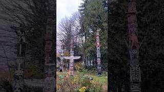 Totem poles located in Canada [upl. by Atilahs]