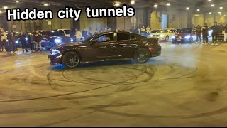 Chicago’s underground car scene  TUNNEL TAKE OVER [upl. by Ydnem]