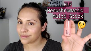 ELF Monochromatic Multi Stick  Glistening Peach  Okay Elf Cosmetics 😁 [upl. by Megargee]