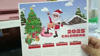 CHRISTMAS POSTER CALENDAR 2025 WITH MOCKUP TEMPLATE 10 DESIGNS [upl. by Hannavahs]