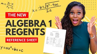 New Algebra 1 Regents Reference Sheet  June 2024 [upl. by Rekyr]