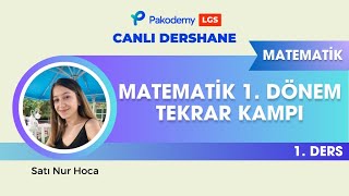 LGS  Matematik  MATEMATİK 1 DÖNEM TEKRAR KAMPI  1 [upl. by Anayaran]