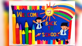 Welcome back to school bulletin board ideas Welcome back school bulletin board [upl. by Salamanca]