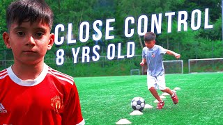 Football Drills for 8 years old  Coach Ahmadreza [upl. by Chansoo]