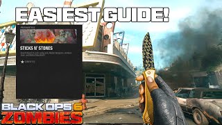 EASIEST STRATEGY FOR STICKS N STONES CHALLENGE Black Ops 6 Zombies [upl. by Giamo]