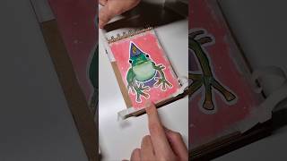 Inktober Day 6 🐸 inktober acrylicpainting sketchbook [upl. by Eltrym218]