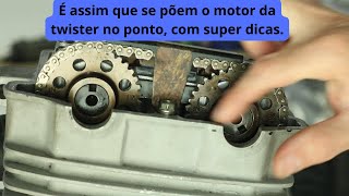 É assim que se põem o motor da twister no ponto com super dicas [upl. by River]