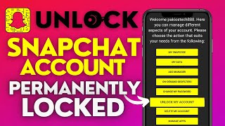 How to Unlock Snapchat Account Temporarily Locked Unlock Snapchat Account Temporarily Locked 2023 [upl. by Veriee]