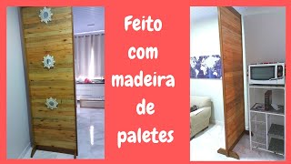 Como fazer biombo com paletes [upl. by Dao]