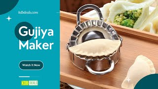 Gujiya banane wali machine Gujiya Maker Stainless steel gujiya maker gujiya recipe holispecial [upl. by Sadonia282]