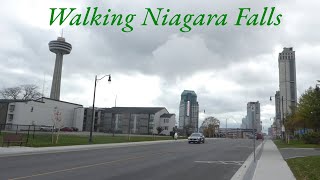 Walking Fallsview Boulevard in Niagara Falls Ontario Canada 11112023 [upl. by Epilihp280]