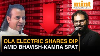 Ola CEO Vs Kunal Kamra Bhavish Aggarwal Receives Flak For Arrogance  Ola Electric Stock Dips [upl. by Lidda257]