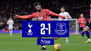 PREMIER LEAGUE HIGHLIGHTS TOTTENHAM HOTSPUR 21 EVERTON [upl. by Corvese]