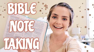 HOW I TAKE BIBLE NOTES  BIBLE STUDY TIPS  Lauren Mae [upl. by Carrington777]