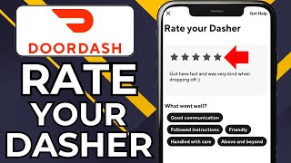 HOW TO RATE A DASHER ON DOORDASH 2024 [upl. by Dincolo]