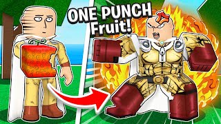 I ATE THE ONE PUNCH FRUIT AND BECAME SAITAMA FOR 24 HOURS Roblox Blox Fruits [upl. by Ehrman]