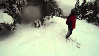 Mount Snow Skiing Jaws with fall [upl. by Connel]