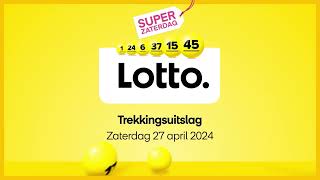 Lotto trekkingsuitslag 27 april 2024 [upl. by Eyatnod483]