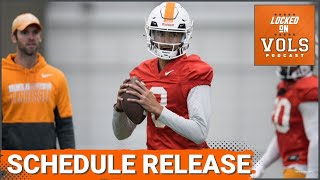 Tennessee football Schedule Release Josh Heupel returns to Oklahoma Alabama at home amp more [upl. by Fafa]