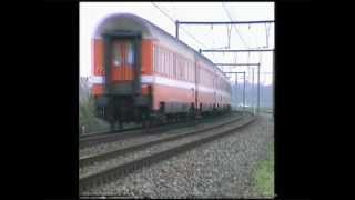 SNCF CC 40107 met Corail rijtuigen Jurbise 26051991 [upl. by Healy]