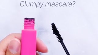 how to fix clumpy mascara  mascara hacksfix dry mascarafix dry mascaramascara Hacks [upl. by Halil95]