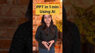 How to make PowerPoint presentation in 1 min using AI on mobile phone amp PC shorts powerpoint [upl. by Hctim]