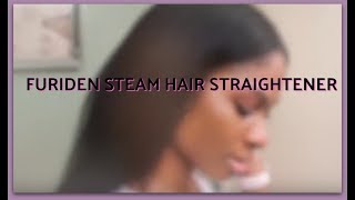 FURIDEN STEAM HAIR STRAIGHTENER REVIEW amp DEMO  smileychanae [upl. by Judenberg]