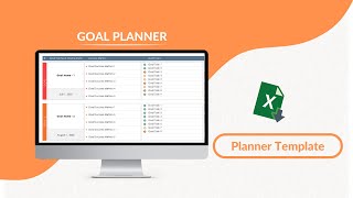 Goal Planner Excel Template [upl. by Atiana]