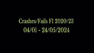 F1 202023 Crash Compilation 0401  24052024 [upl. by Brittani967]