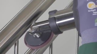 roundtube handrail  machining of surfaces [upl. by Enattirb]