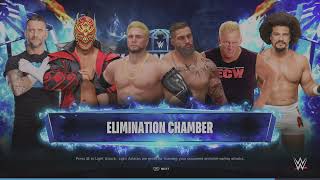 WWE 2K24  Mens Elimination Chamber And 8 Womens Ladder Match  DLC Wrestlers [upl. by Milstone]