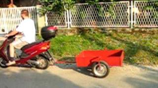 Homemade motorcycle trailer [upl. by Herr]