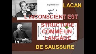 Saussure et Lacan  Linconscient est structuré comme un langage  Lacan  8 [upl. by Kendy]