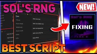 Sols RNG Script GUI  Hack Auto Roll Auto Farm Teleports And More PASTEBIN 2024 [upl. by Eniamsaj]