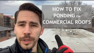 How to Fix Ponding Water on a Commercial Roof [upl. by Collis618]