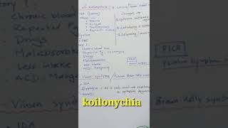 koilonychia causes stages plummerVinson syndrome [upl. by Adlesirc]