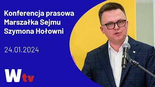 Konferencja prasowa Marszałka Sejmu [upl. by Soinski]